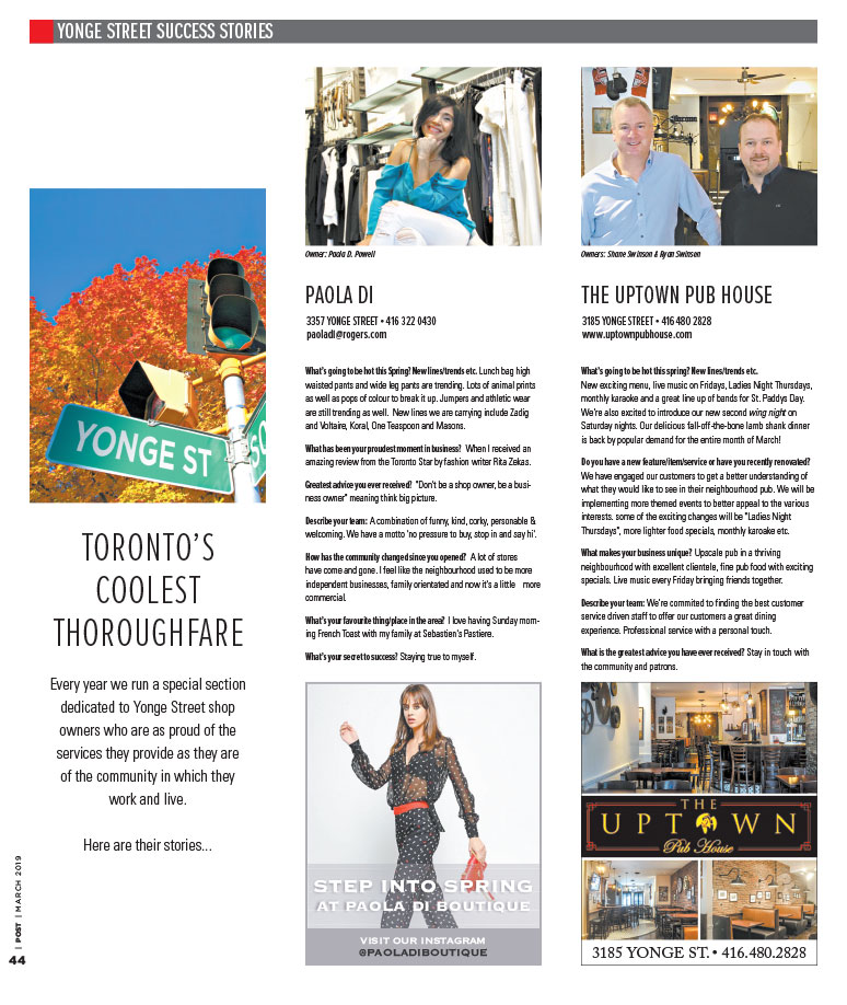 Yonge Street Success Stories — May 2026 Issue